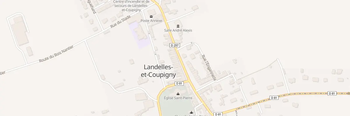 Plan du 28 Rue du Centre à Landelles-et-Coupigny