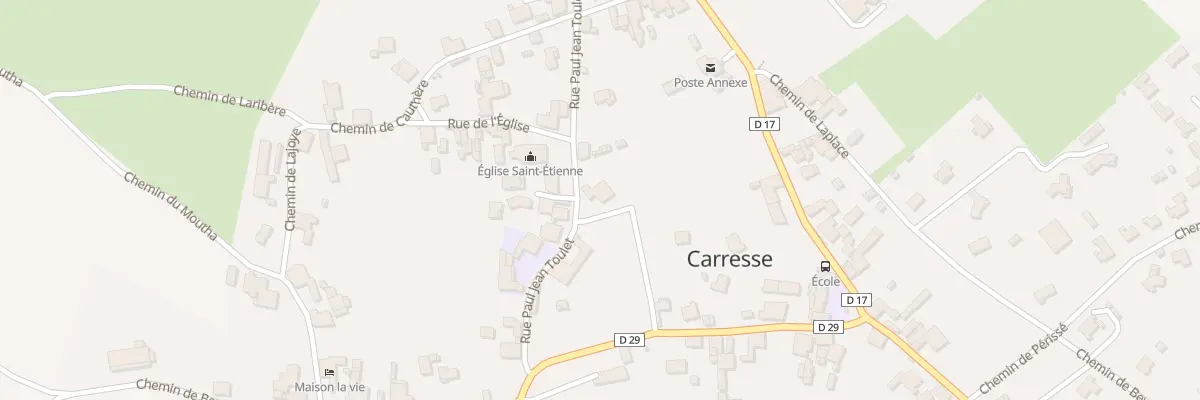 Plan du 9 Rue Paul Jean Toulet à Carresse-Cassaber