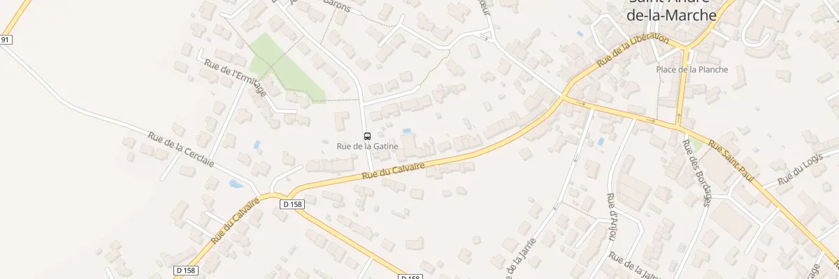 Plan du 32 Rue du Calvaire (St Andre à Sèvremoine