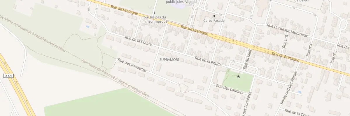 Plan du 17 Rue de la Prairie à Ombrée d’Anjou