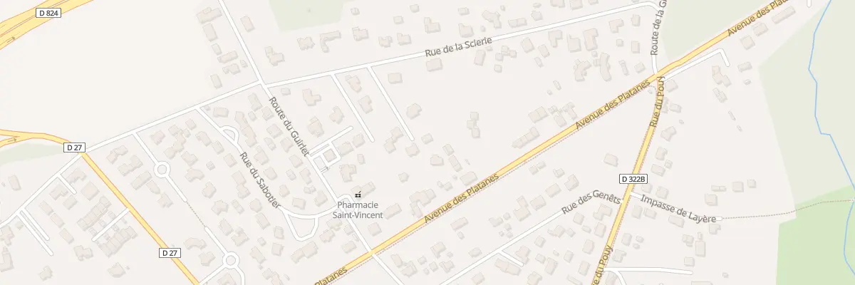 Plan du 152 Rue de la Scierie à Saint-Vincent-de-Paul