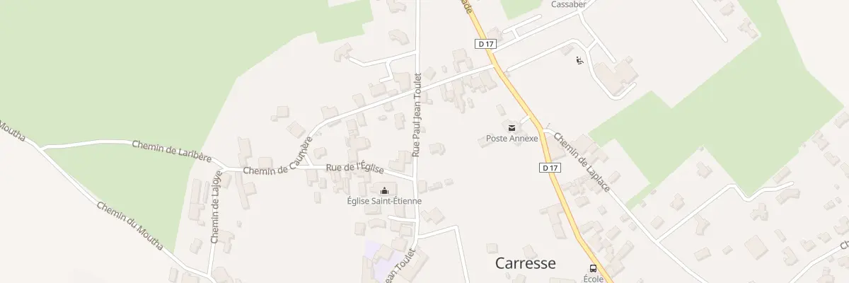Plan du 3 Rue Paul Jean Toulet à Carresse-Cassaber