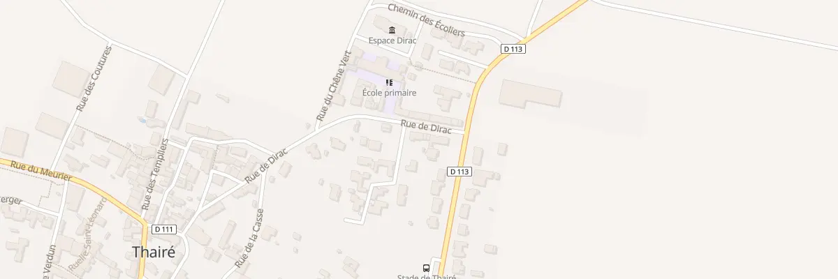 Plan du 10 Rue de Dirac à Thairé