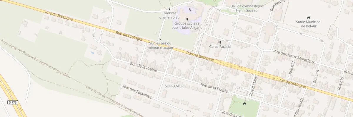 Plan du 105 Rue de Bretagne (Combree) à Ombrée d’Anjou