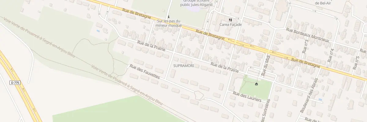 Plan du 19 Rue de la Prairie à Ombrée d’Anjou