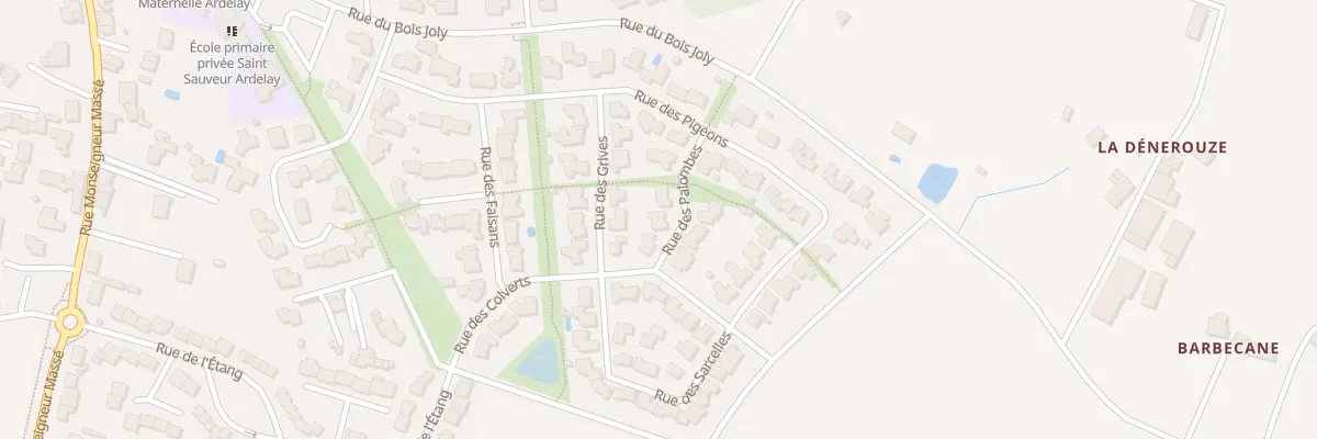 Plan du 8 Rue des Palombes aux Herbiers