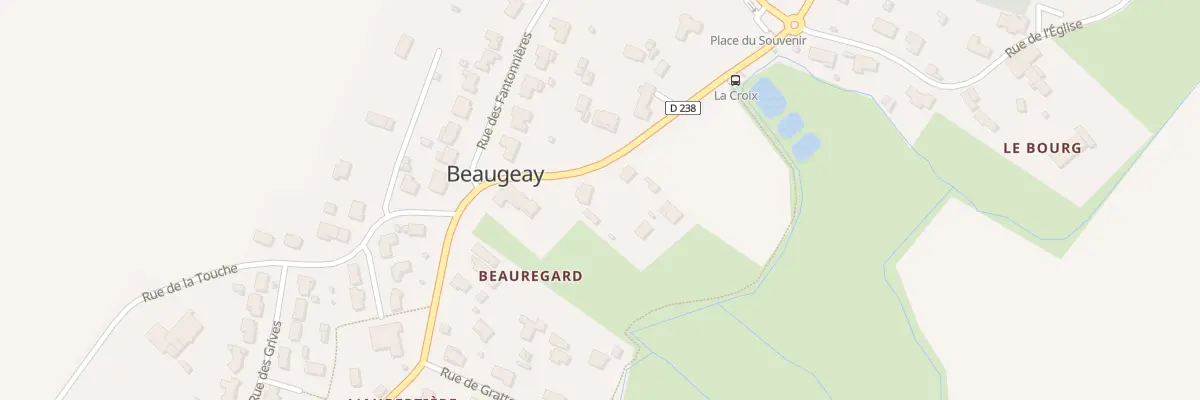 Plan du 34 Rue de Beauregard à Beaugeay
