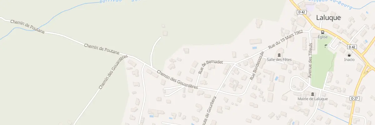 Plan du 106 Che des Gouardères à Laluque