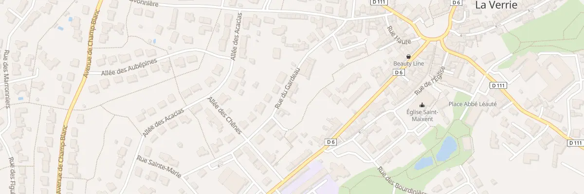 Plan du 14 Rue du gardeau à Chanverrie
