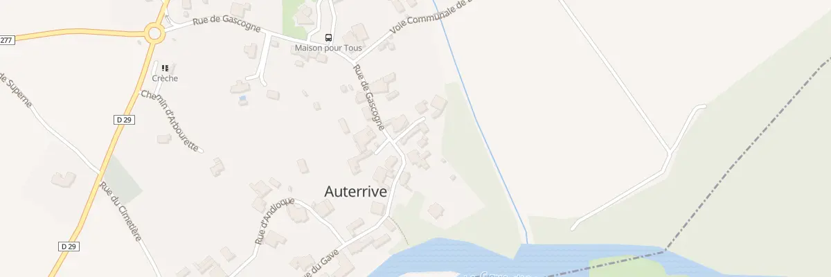 Plan du 5024 Le Village à Auterrive