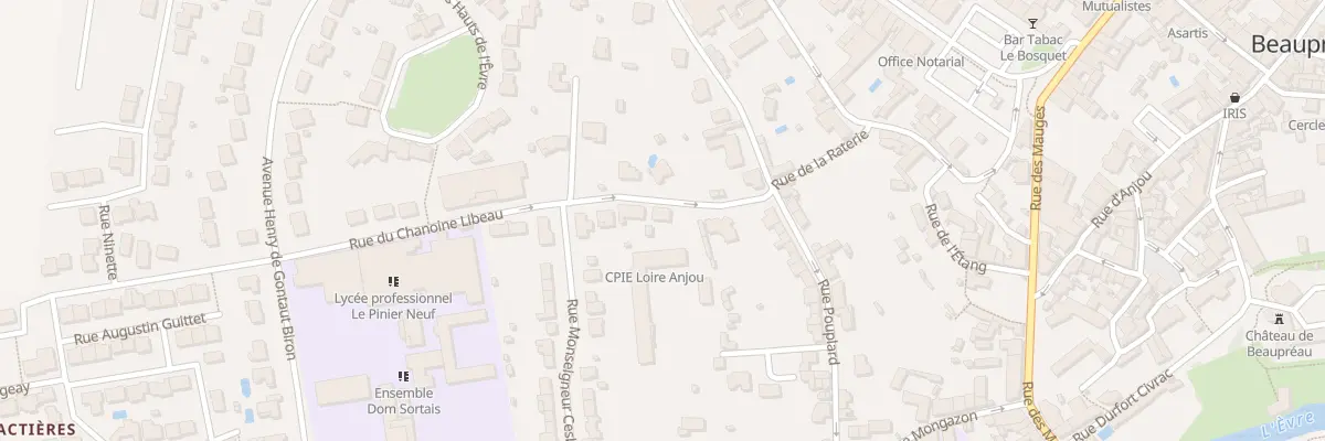 Plan du 5 Rue du Chanoine Libeau à Beaupréau-en-Mauges