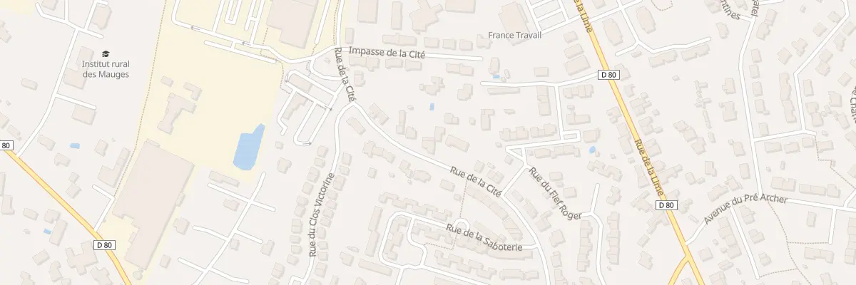 Plan du 34 Rue de la Cite (Beaupreau) à Beaupréau-en-Mauges