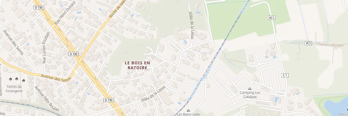 Plan du 36 All de la Lasse à Royan