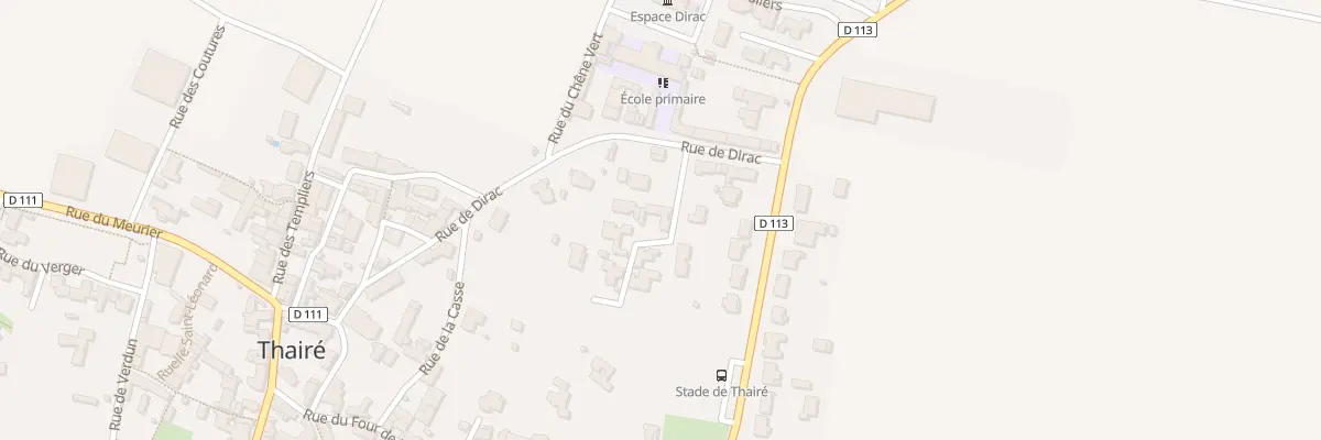 Plan du 8D Rue de Dirac à Thairé