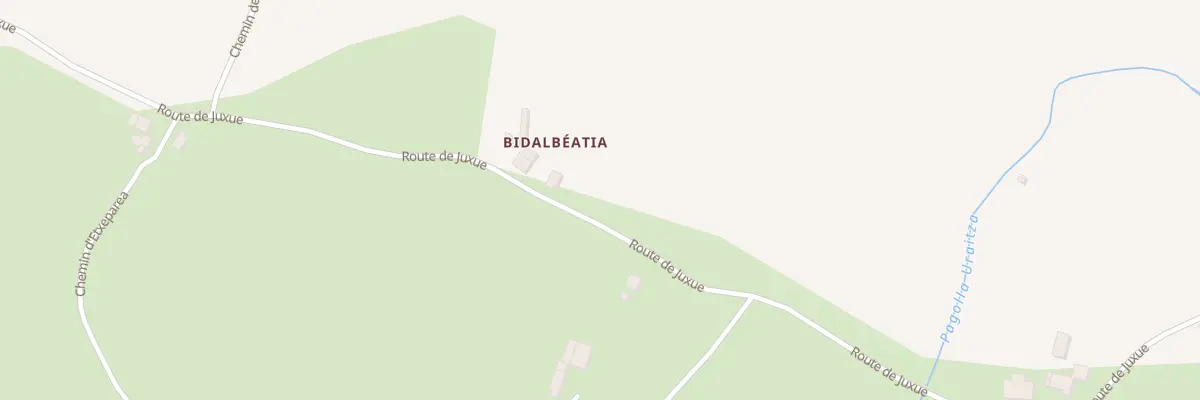 Plan du 890 Rte de Juxue à Pagolle