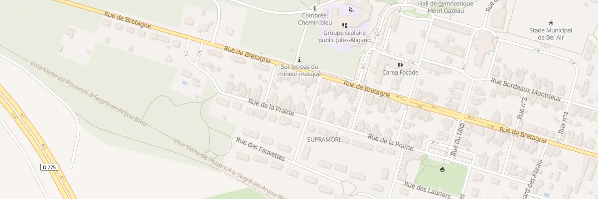 Plan du 50 Rue de la Prairie à Ombrée d’Anjou