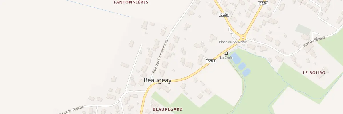 Plan du 6 Rue des Fantonnières à Beaugeay