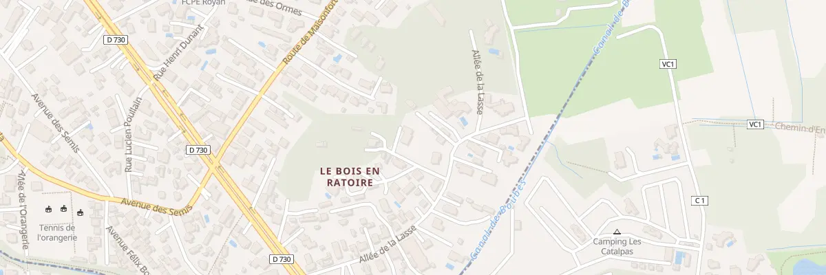 Plan du 5 Imp du Canot à Royan