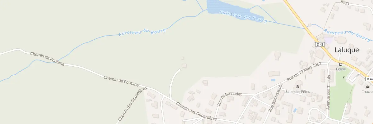 Plan du 100 Che de Péchicq à Laluque