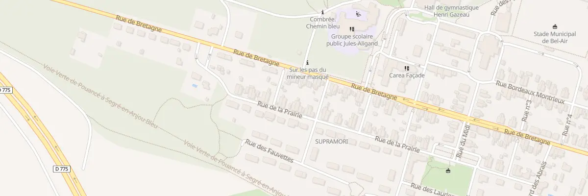 Plan du 54 Rue de la Prairie à Ombrée d’Anjou