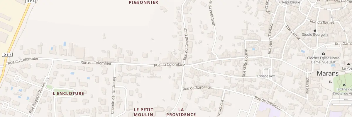 Plan du 44 Rue du Colombier à Marans