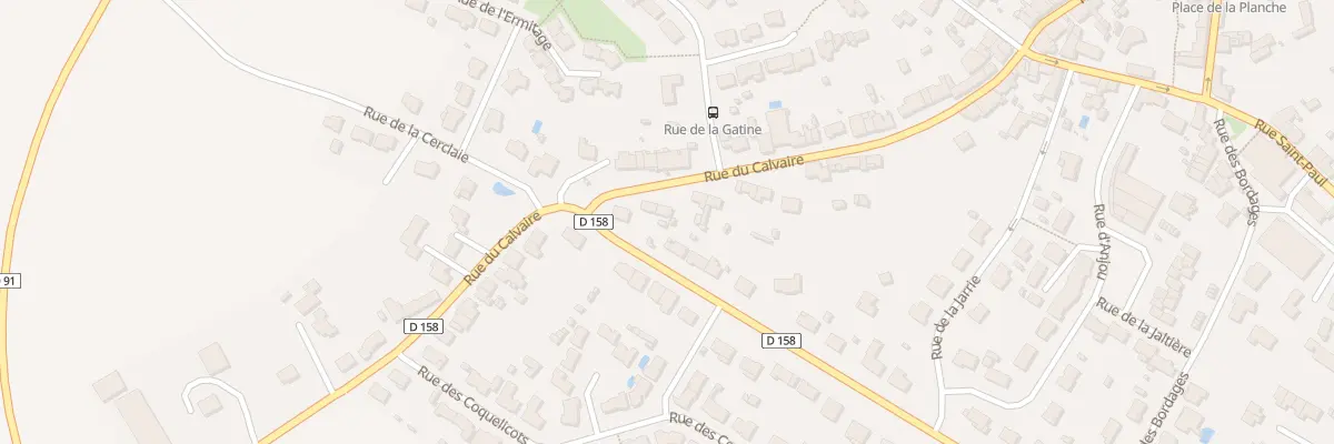 Plan du 33 Rue du Calvaire (St Andre à Sèvremoine