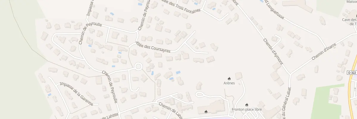 Plan du 150 All des Coursayres à Pouillon