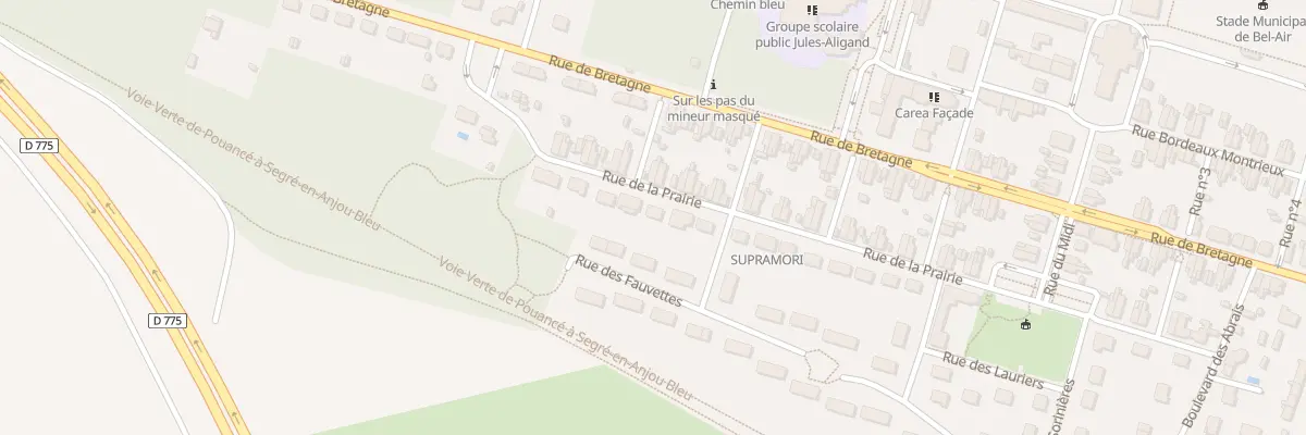 Plan du 27 Rue de la Prairie à Ombrée d’Anjou
