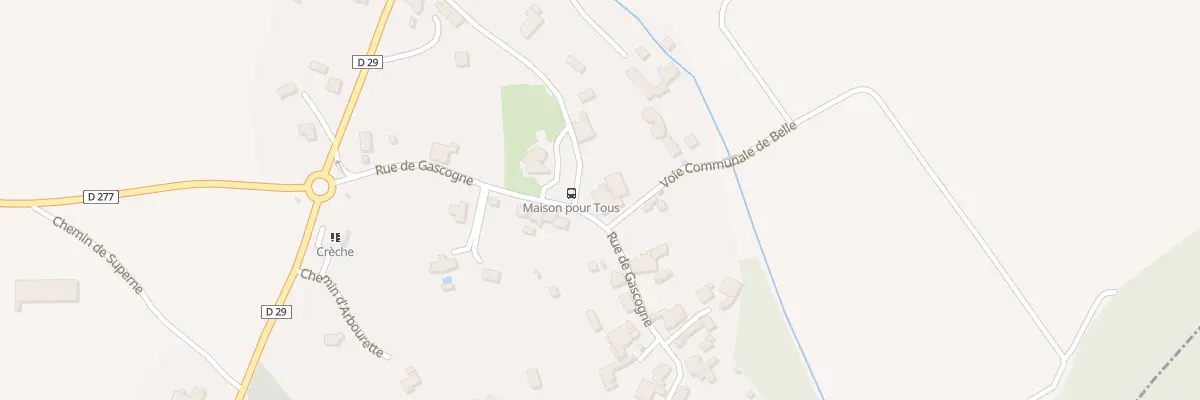 Plan du 5021 Le Village à Auterrive