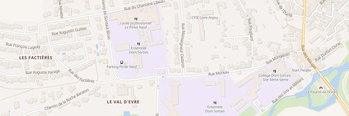 Plan du 3 Rue Mgr Cesbron à Beaupréau-en-Mauges