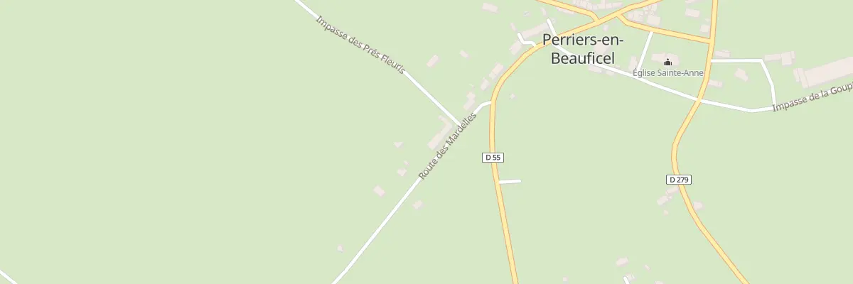 Plan du 5011 Le Bourg à Perriers-en-Beauficel