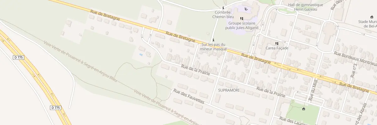Plan du 60 Rue de la Prairie à Ombrée d’Anjou