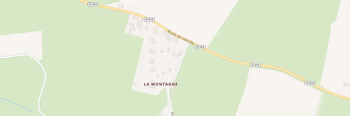 Plan du 5100 La Montagne à Cricqueville-en-Bessin