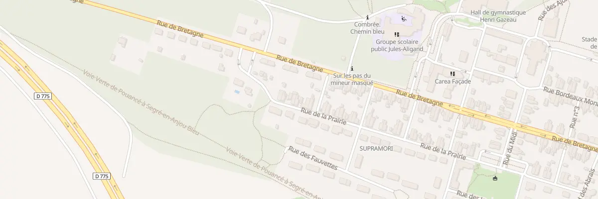 Plan du 64 Rue de la Prairie à Ombrée d’Anjou