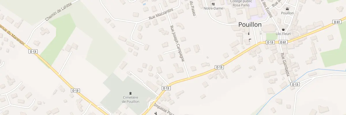 Plan du 81 Rue Joseph Campagne à Pouillon