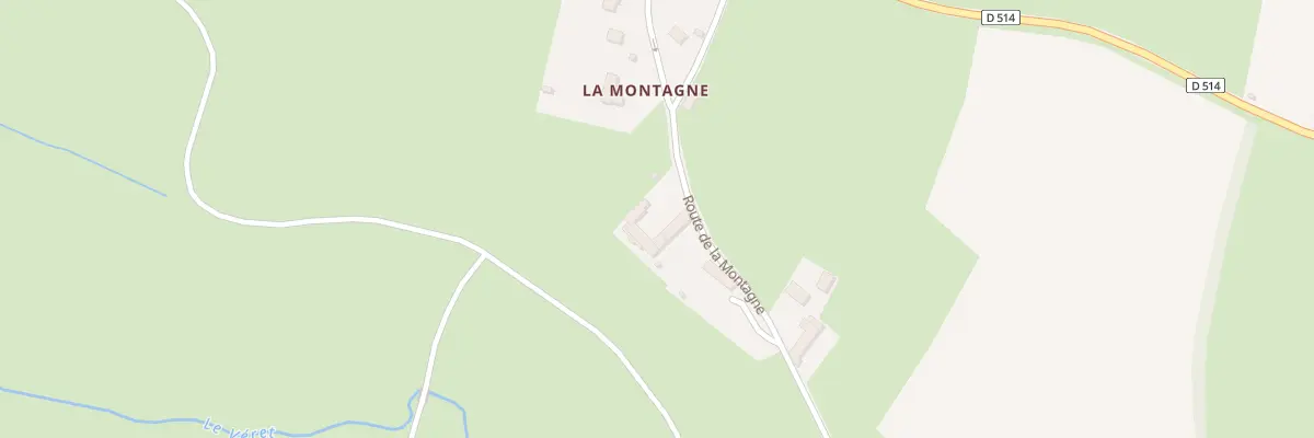 Plan du 5051 La Montagne à Cricqueville-en-Bessin