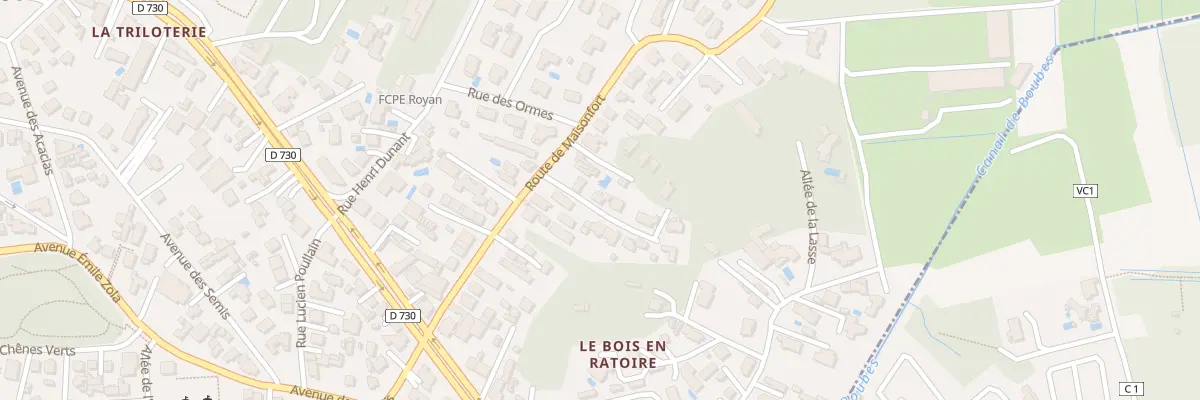 Plan du 2 Imp de la Rte de Maisonfort à Royan