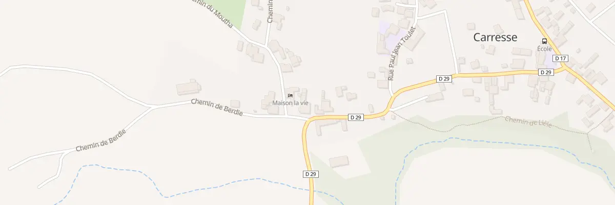 Plan du 5027 Village à Carresse-Cassaber