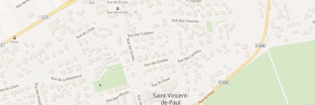 Plan du 85 Rue des Erables à Saint-Vincent-de-Paul