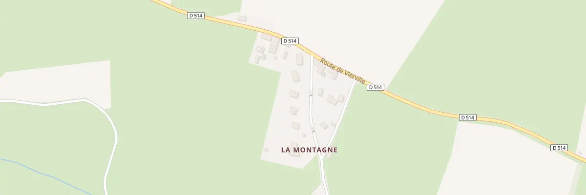 Plan du 5095 La Montagne à Cricqueville-en-Bessin