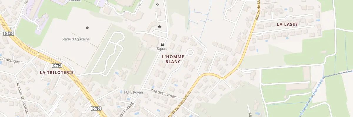 Plan du 8 All du Houx à Royan