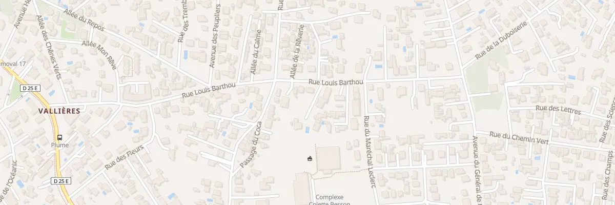 Plan du 25 Rue Louis Barthou à Saint-Georges-de-Didonne