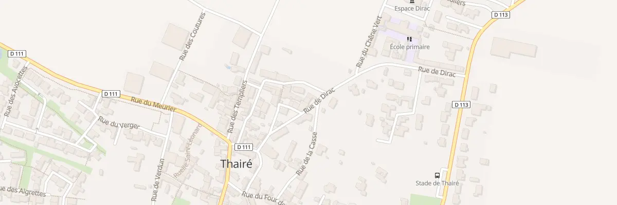 Plan du 3 Rue de Dirac à Thairé