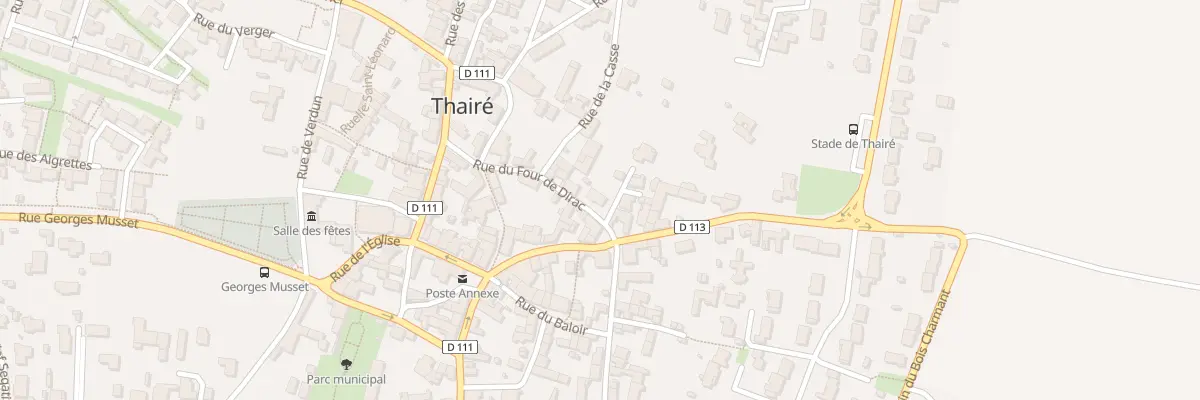 Plan du 7 Rue du Four de Dirac à Thairé