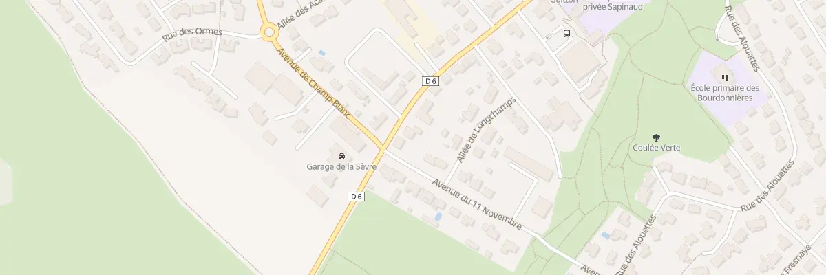 Plan du 25 Rue des écoles à Chanverrie