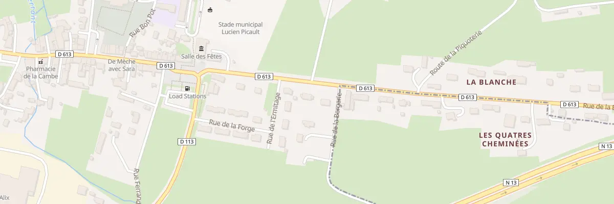Plan du 10 Rue de la Blanche à La Cambe