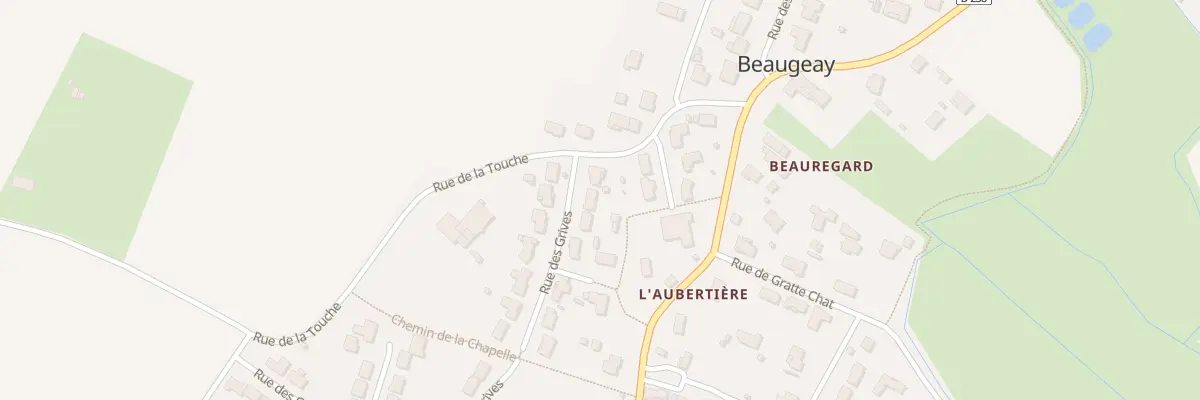 Plan du 3 Rue des Grives à Beaugeay