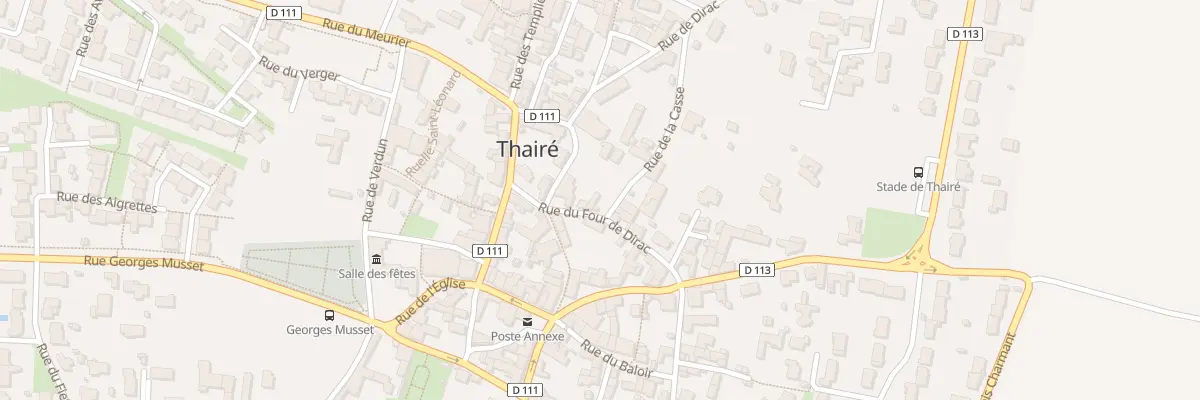 Plan du 5576 Rue du Four de Dirac à Thairé