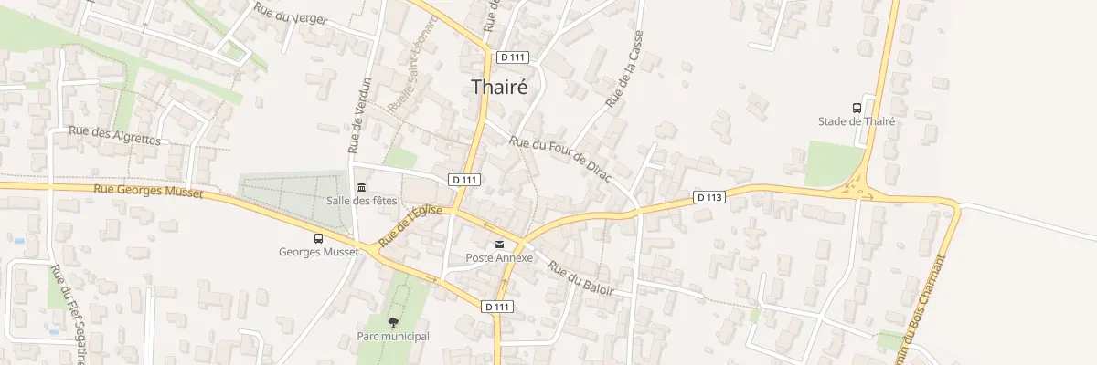 Plan du 5208 Rue des Halles à Thairé
