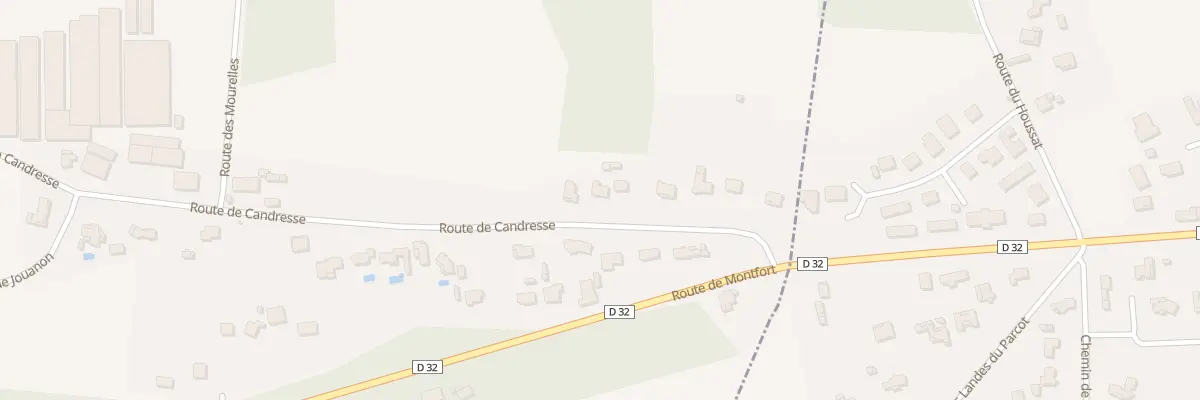 Plan du 845 Rte de Candresse à Yzosse